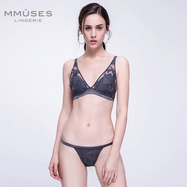 Bộ Đồ Lót Bralette Ren Bướm Mút Mỏng S047 | BigBuy360 - bigbuy360.vn