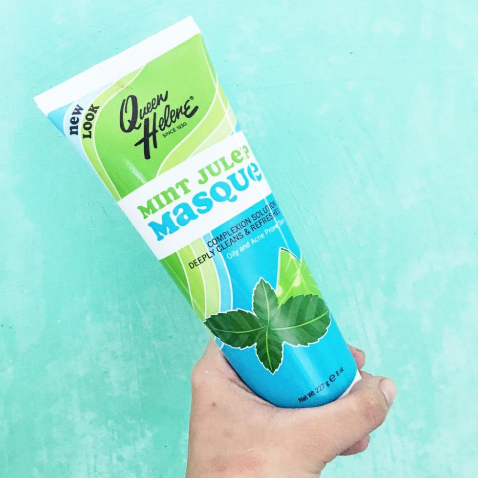 Mặt Nạ Queen Helene Mint Julep Masque, Mặt Nạ Bạc Hà Đất Sét Giảm Mụn, Giảm Dầu 227g Của Mỹ