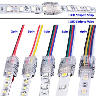 5 Đầu nối dây đèn LED 2 pin -6 pin cho RGBW RGBWW 3528 5050