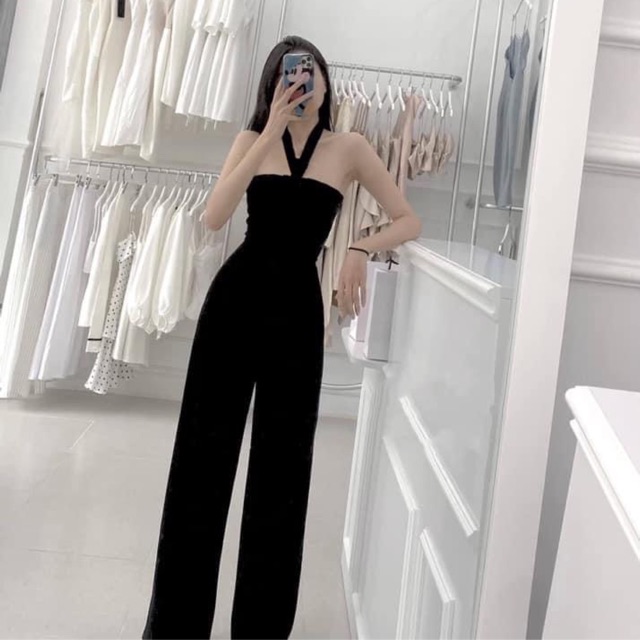 Jumpsuits Quần Suông Dài Cổ Yếm | BigBuy360 - bigbuy360.vn