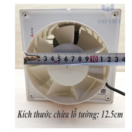 Quạt Hút Tường Thông Gió 1 chiều Senko H100 khoét lỗ 12x12cm - Hàng chính hãng BH 24 tháng