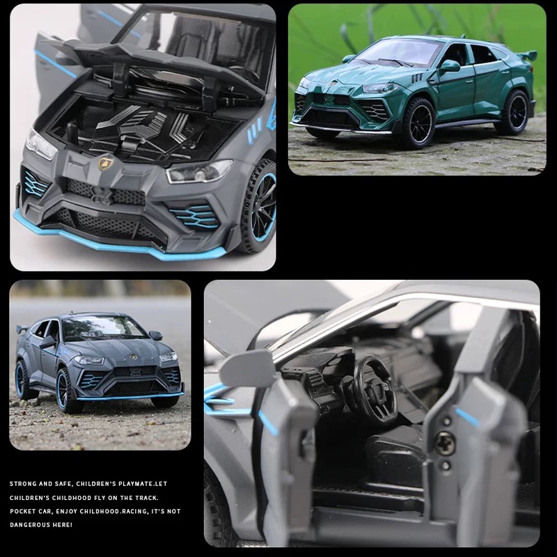 Mô Hình Xe Hơi Lamborghini Urus Bằng Hợp Kim Tỉ Lệ 1: 32 Có Đèn Và Nhạc Độc Đáo Sống Động
