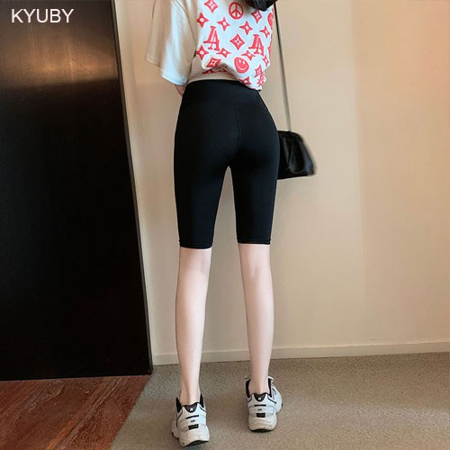 Quần legging ngố nâng mông, quần legging lửng nữ tập gym, yoga vải cotton cao cấp co dãn 4 chiều dáng ôm bó lưng thun