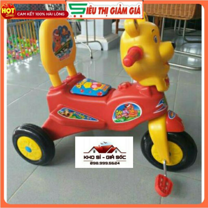 Xe 3 Bánh Đầu Thú các Mẫu, Xe 3 Bánh Chợ Lớn cho Bé