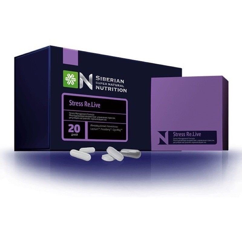 [ GIÁ SỈ ] - Siberian Super Natural Nutrition Stress Re.live, giảm căng thẳng thần kinh, giúp cải thiện giấc ngủ