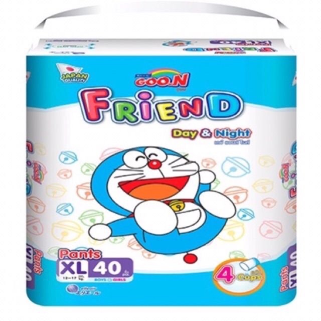 [Tăng 6 Miếng] Bỉm Goon friend quần M54,L46,XL40,XXL34