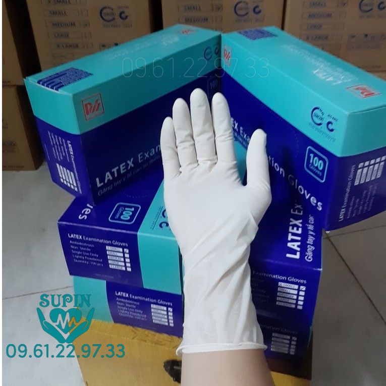 Găng tay y tế Duy Hằng_LATEX Hộp 50 đôi (100 cái)