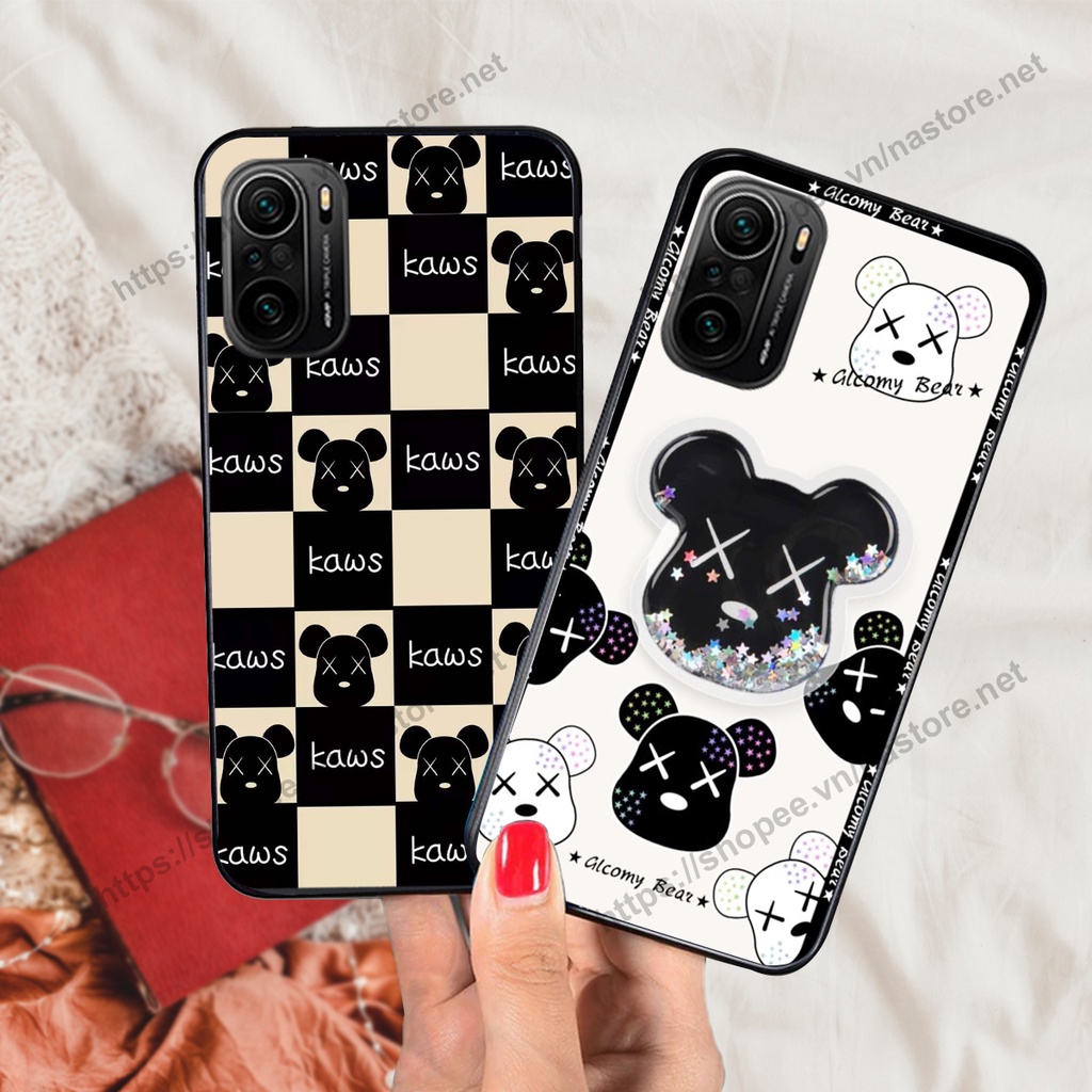Ốp lưng Xiaomi Redmi K40 / K40 PRO / K40 GAMING / POCO F3 trái tim họa tiết caro, mikey họa tiết beabrick kaws cute