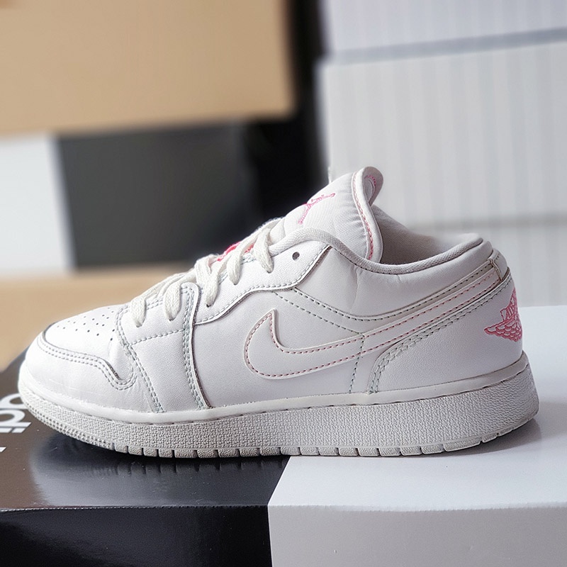 Giày Air Jordan 1 Low GS Aurora Green, size 37.5, real 2hand