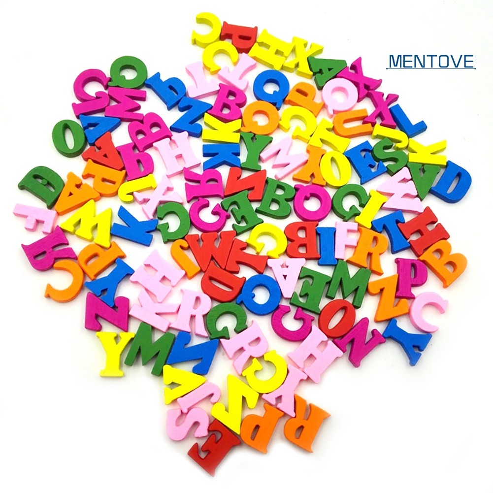 Bộ Đồ Chơi Xếp Hình Bảng Chữ Cái / Số 100 Miếng Bằng Gỗ Cho Bé