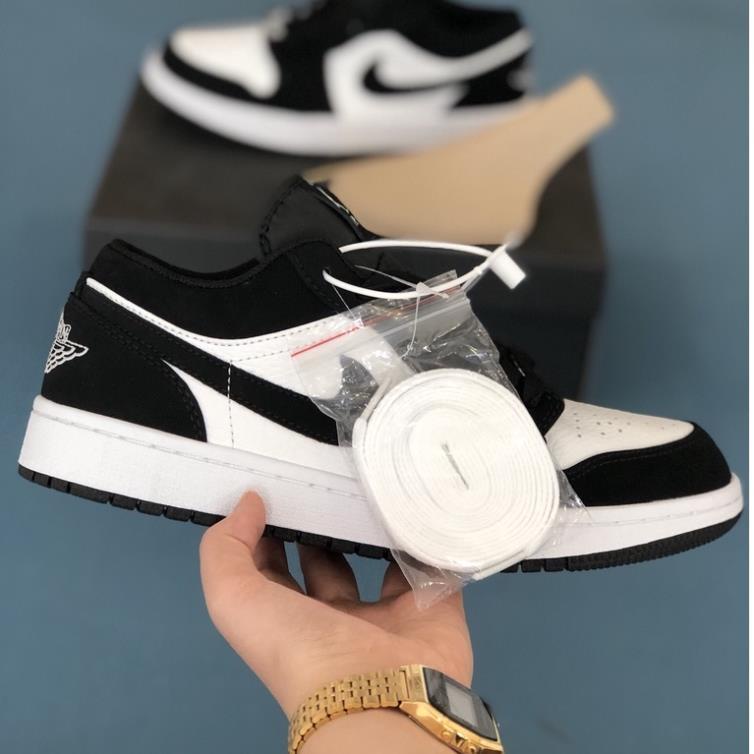 🐉🐉🐉FREE SHIP🐉🐉🐉 [Bản Da thật] Giày Sneaker Jd 1 Low "Panda" black white thấp cổ chất lượng nguyên bản MSN3127 | BigBuy360 - bigbuy360.vn