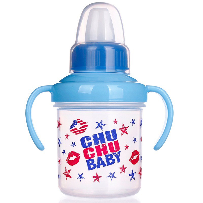 [Mã FMCGMALL - 8% đơn 250K] Bình uống nước có núm Chuchu 200ml