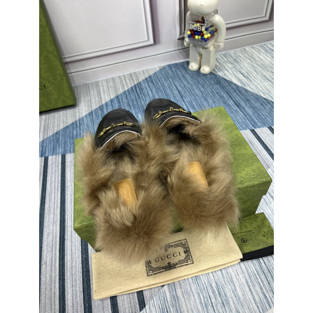 Giày sục da thật thời trang nữ cao cấp Gucci GC GG sành điệu, thanh lịch và cá tính