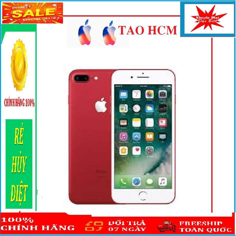 [Chính hãng] Điện thoại iPhone 7 Plus 64GB, Bản Quốc tế, mới 99%, Đủ màu Gold/Hồng/Bạc/Đỏ.