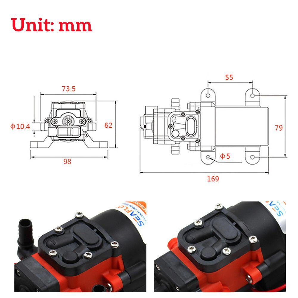 Máy Bơm Nước Diaphragm Dòng Chảy Cao Cho Hồ Cá / Sân Vườn LAYOR1