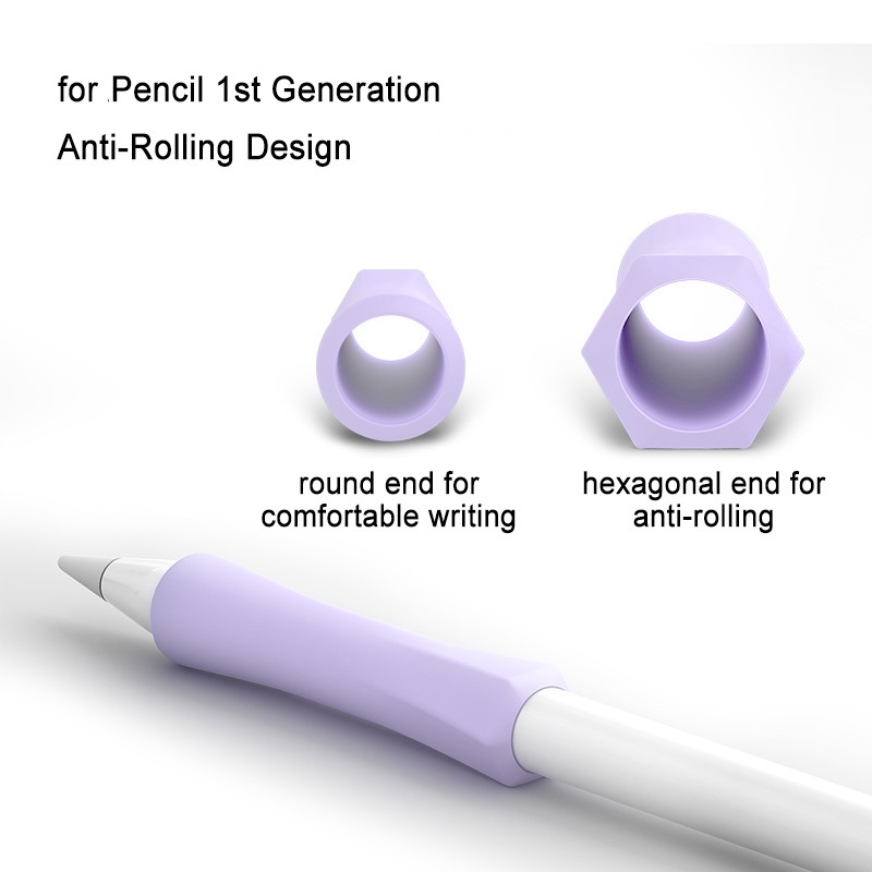 Set 2 vỏ bọc silicone chống trượt cho bút cảm ứng Pencil 1 Pencil 2 Grip Holder