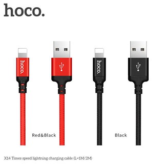 CÁP SẠC NHANH HOCO X14 TIMES SPEED ĐẦU IPHONE LIGHTING DÀI 1M - CHÍNH HÃNG