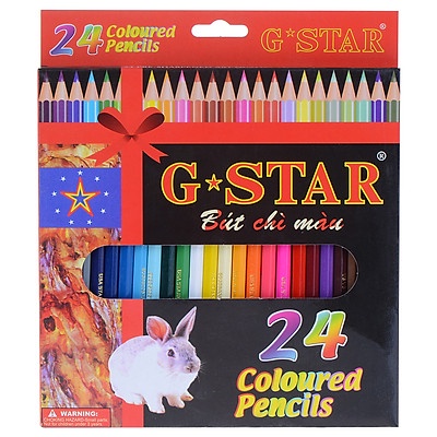 Bút chì màu GSTAR- Hộp đỏ- 12 màu Ngắn/ 12 màu Dài/ 18 Màu/24 Màu