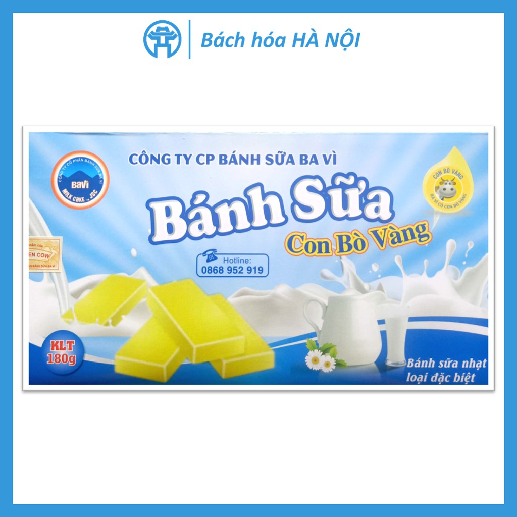 Bánh Sữa Nhạt Đặc Biệt Con Bò Vàng Ba Vì 180g
