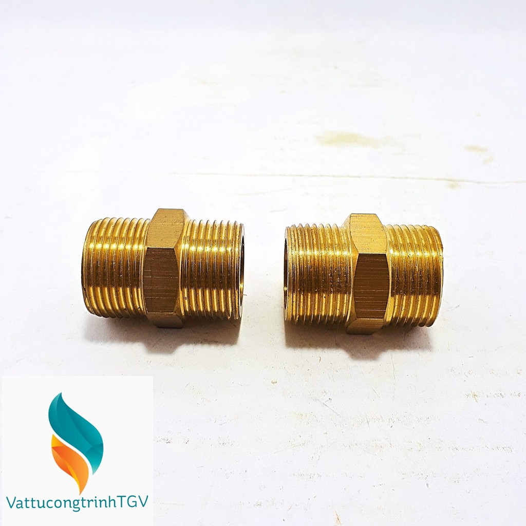 Đôi kép đồng nối ống D21 mm