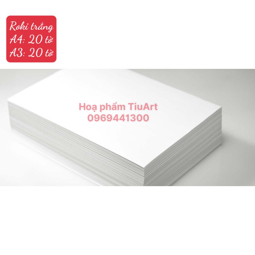 Giấy RoKi khổ A3, A4  20 tờ