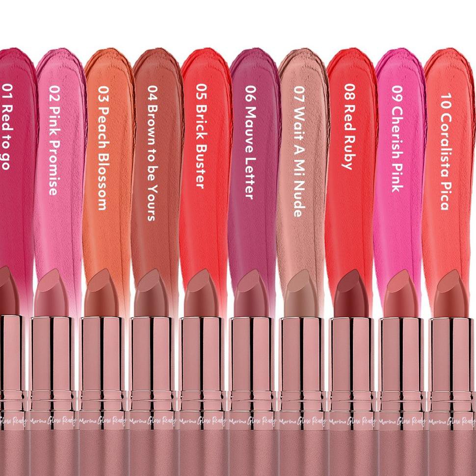 (Hàng Mới Về) Son Môi Marina Màu Sắc Tươi Tắn Quyến Rũ Cho Nữ | BigBuy360 - bigbuy360.vn