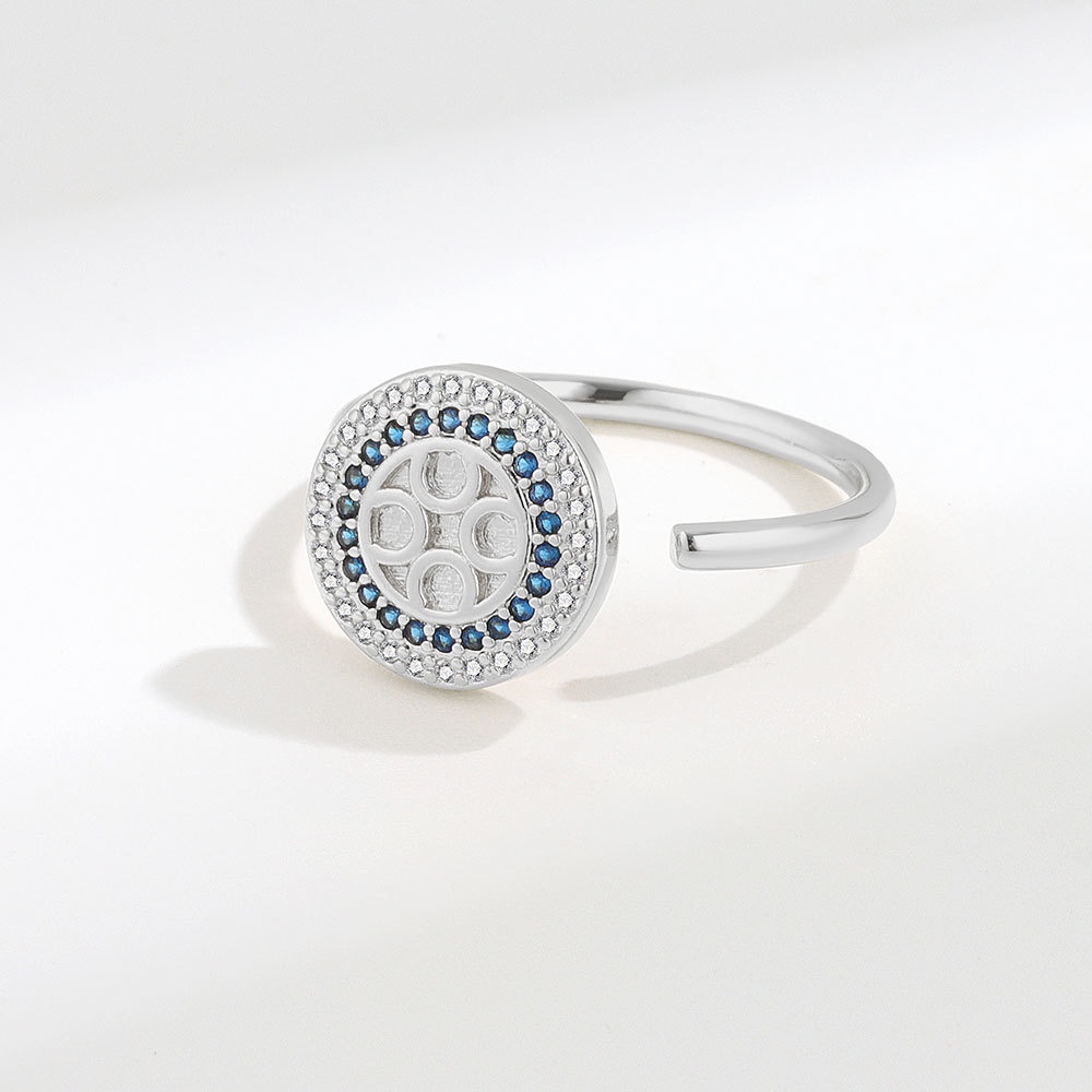 Nhẫn Đính Đá Zircon Phong Cách Âu Mỹ Chống Căng Thẳng