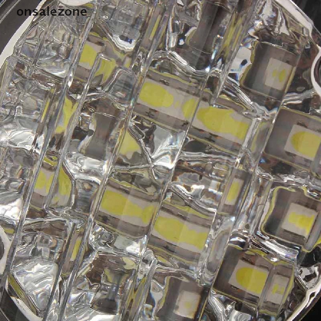 2 Đèn Led Tròn 12V 18 Bóng Phá Sương Mù Cho Xe Hơi