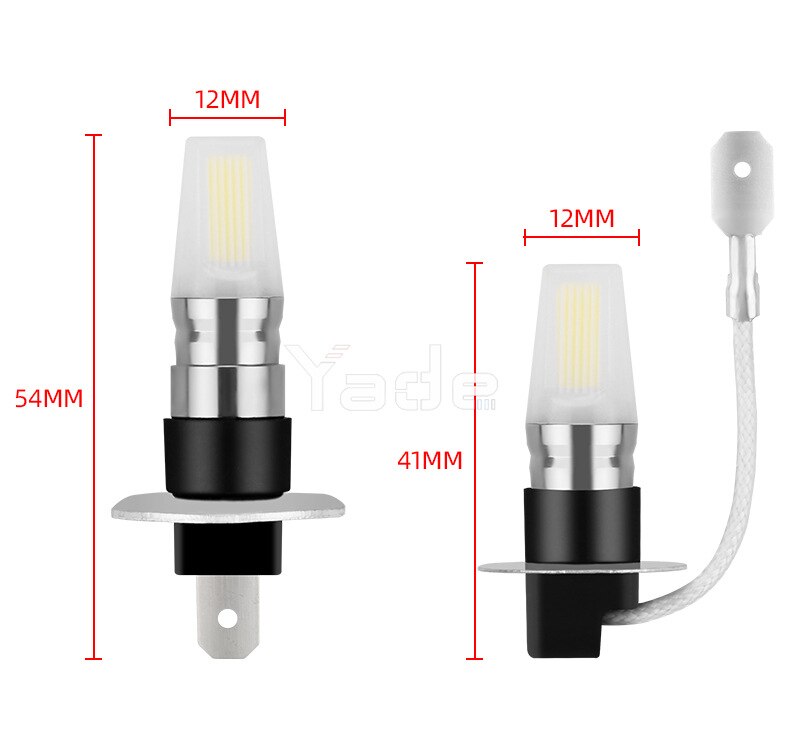 Đèn Led Cob H1 H3 12-24v Siêu Sáng Cho Xe Máy