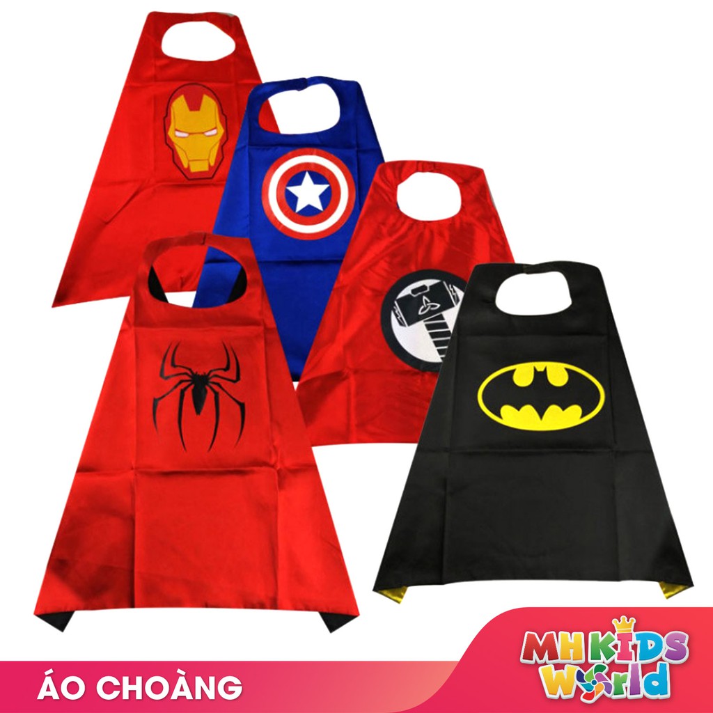 Áo choàng hóa trang cho trẻ em thành nhân vật Avengers do choi hoa trang Transformer Halloween, trung thu, cosplay