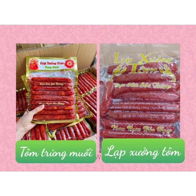 1kg Lạp Xưởng Tôm, Tôm Trứng Muối