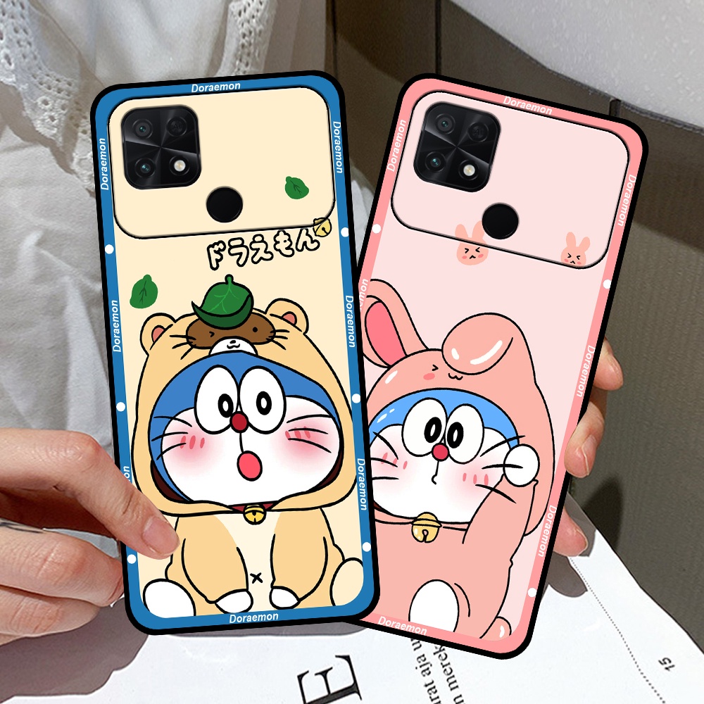 Ốp Xiaomi Poco C40 in hình cặp đôi doremon, hổ, khủng long dễ thương