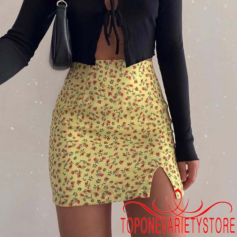 Chân Váy Hoa Xẻ Tà Thời Trang Dành Cho Nữ | BigBuy360 - bigbuy360.vn