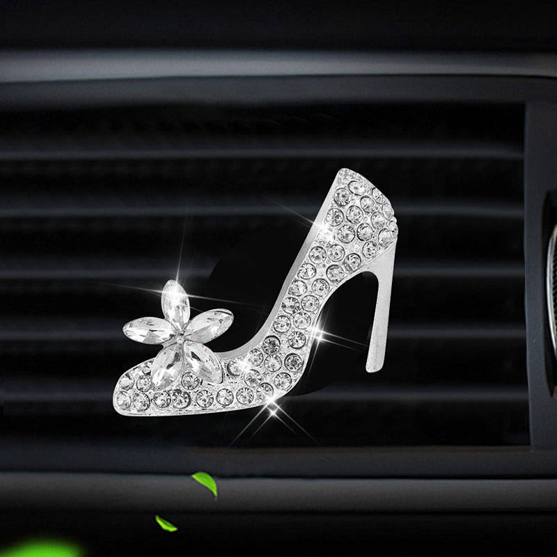 High Heels Car Air Outlet Aromatherapy Clip Creative Diamond Bag Women's Car Perfume Decorations Ointment Pieces in the Car Auto department store supplies