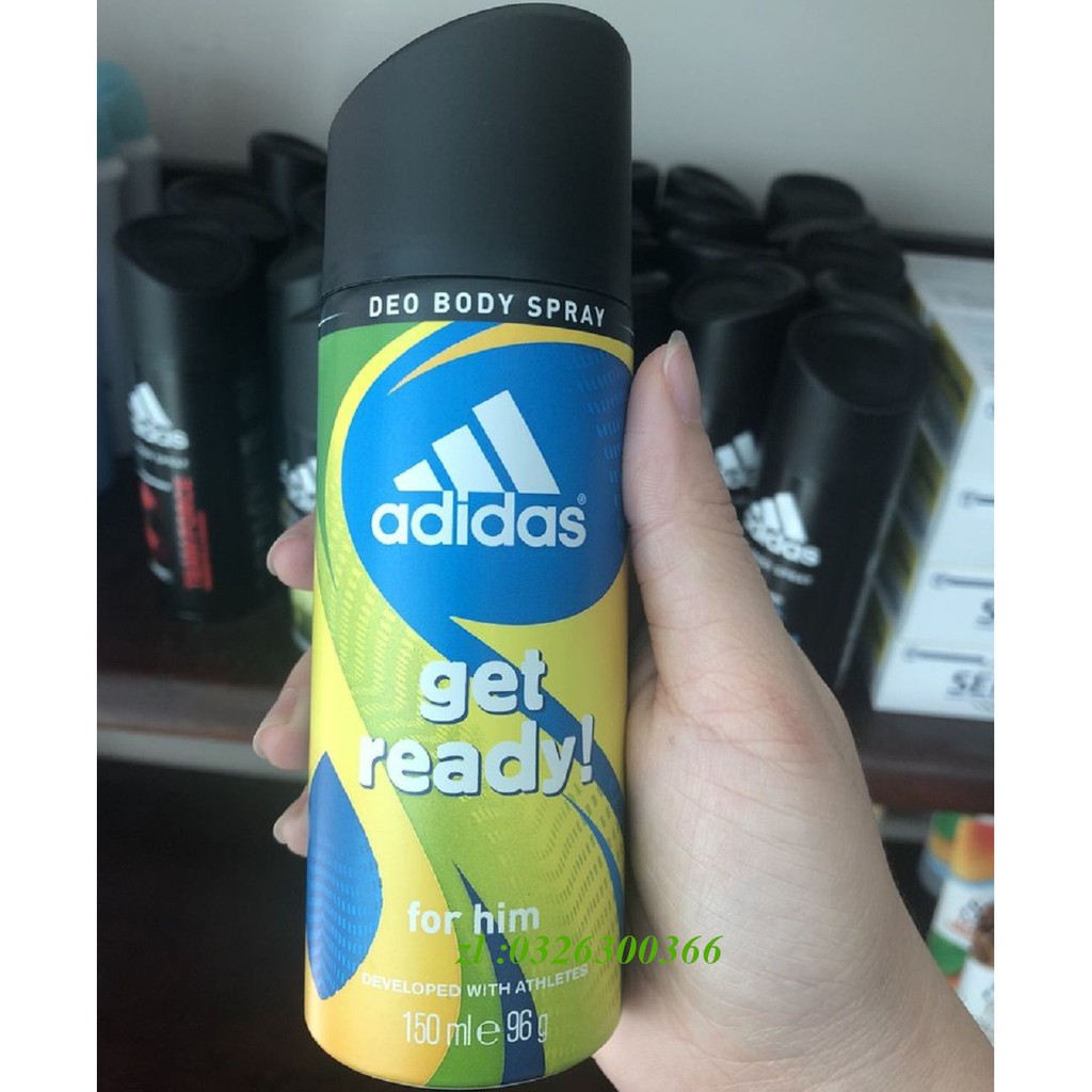 Xịt Khử Mùi Nam 150Ml Adidas Get Ready!