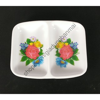 Combo 10 đĩa chấm 2 ngăn