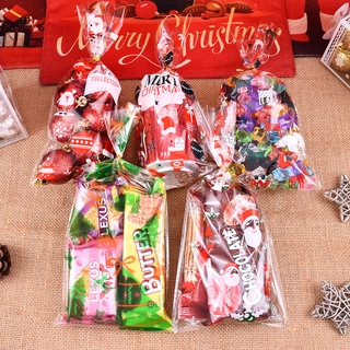 Set 50 cái/túi quà Giáng sinh có bánh cookie Kẹo ngọt trang trí xinh xắn