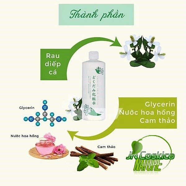 Nước Hoa Hồng Diếp Cá / Tía Tô Dokudami Natural Skin Lotion (500ml) | BigBuy360 - bigbuy360.vn