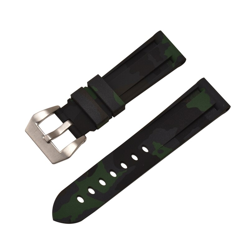 20mm 22mm Quality Silicone Watch Band For Huami Amazfit Watch GTS GTR 42mm 47mm Pace Pebble Stratos 2 3 2S Quality Rubber Camouflage  Bracelet Replace Strap