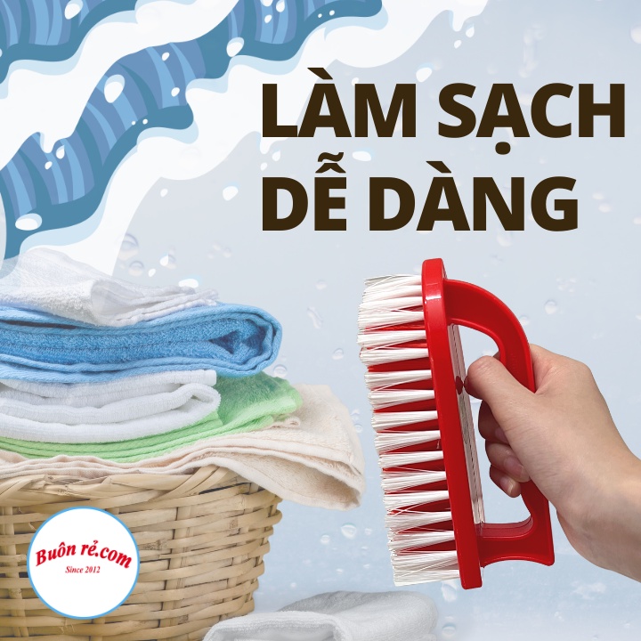 Bàn chải chà quần áo, giày dép có tay cầm Việt Nhật (5856) đa năng, chà sạch mọi vết bẩn -Buôn rẻ 01632