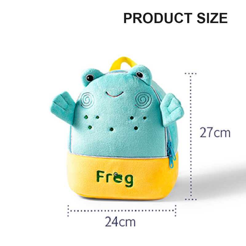 Balo YAZHOULONG mini siêu nhẹ phối lông dễ thương cho bé mẫu giáo