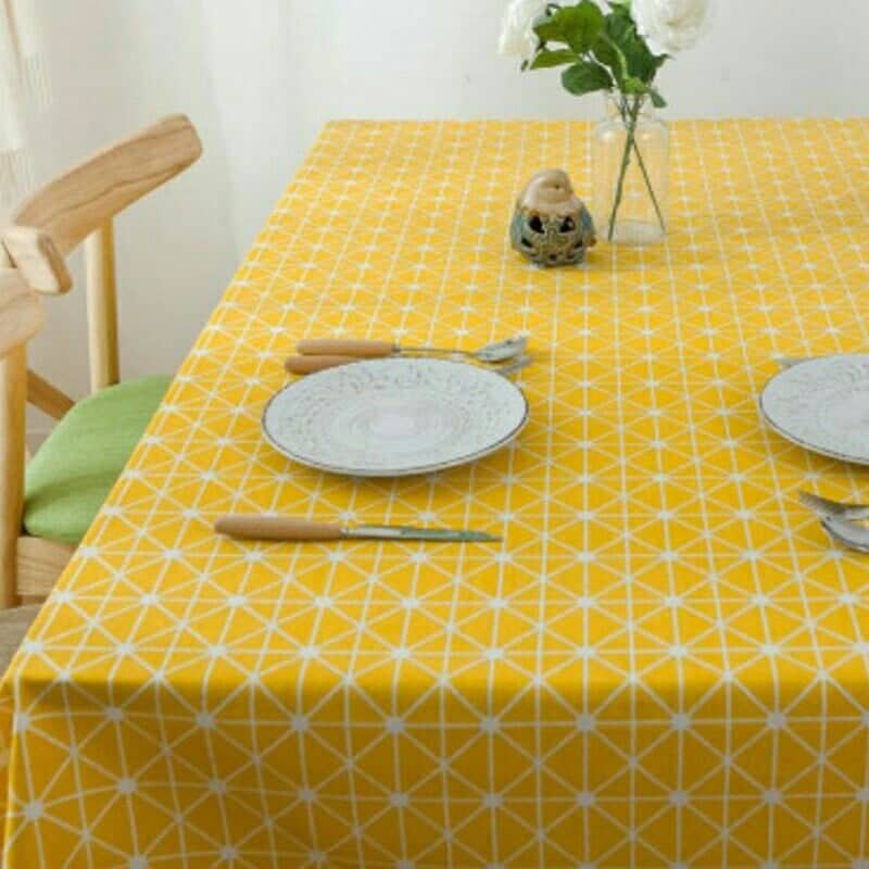vải bố ô cờ vàng