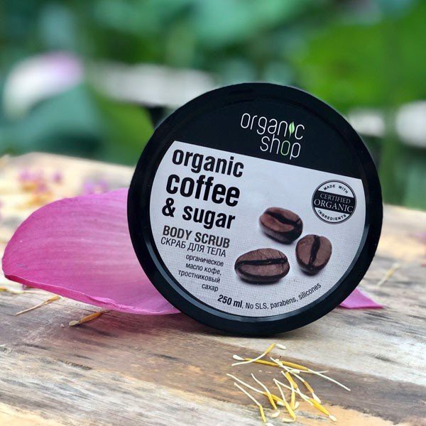 Tẩy tế bào chết body toàn thân Organic Shop Coffee & Sugar Body Scrub 250ml