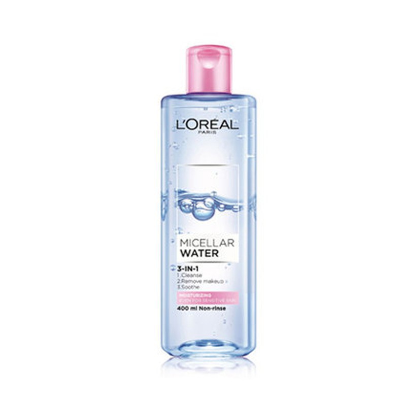 [Hàng Chính Hãng] Nước tẩy trang - Dầu tẩy trang Loreal - L'Oreal Paris 3-in-1 Micellar Water 400ml