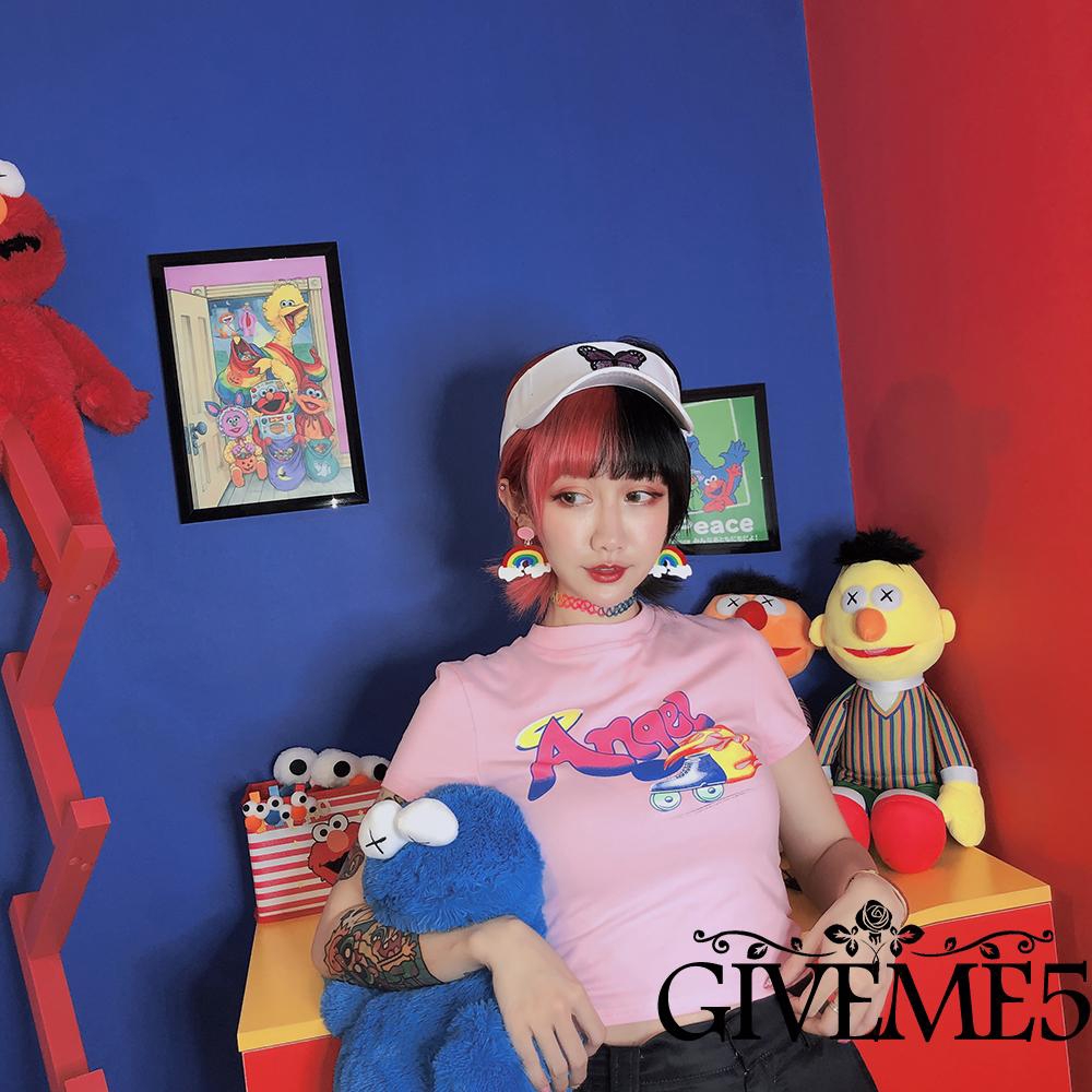 Áo thun lửng ngắn tay thời trang mùa hè dành cho nữ