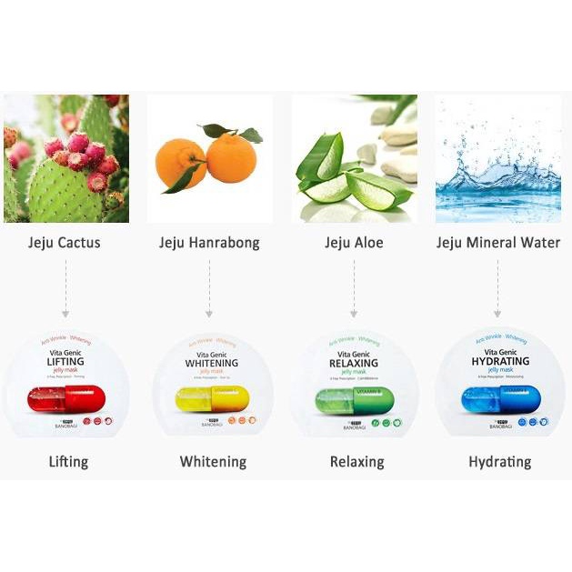 (Chính hãng) Mặt nạ Vita Genic Banobagi Jelly Mask Hàn Quốc mẫu mới