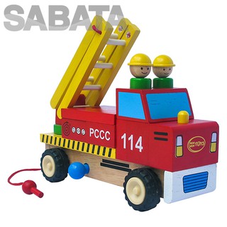 Đồ chơi gỗ winwintoys - xe thang lắp ráp 65302