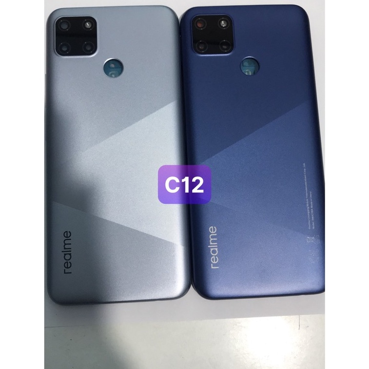 bộ vỏ realme c12 ( gồm xương .lưng.nút bấn.kính cam)