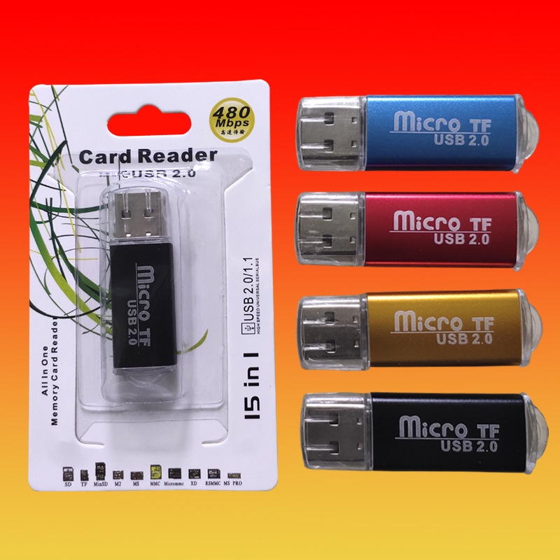 (BẢO HÀNH 12 THÁNG) Đầu đọc thẻ nhớ Micro SD 2.0 Vỏ nhôm, Có Led Báo Tín Hiệu Truyền Tải Dự Liệu Tốc Độ Cao | WebRaoVat - webraovat.net.vn