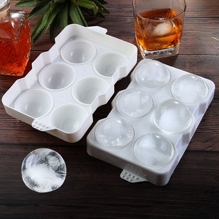 khuôn khúc côn cầu tròn whisky làm đá viên khay hình rượu lớn Hộp đông lạnh gia đình